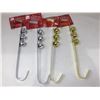 Image 1 : Lot of Assorted 14in Wreath Hangers with Bells