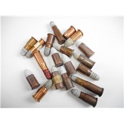 ASSORTED COLLECTIBLE AMMO LOT, INCLUDING .44 SWISS, .44, .50, .56, RIMFIRE AMMO