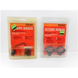 MILLETT SCOPE BASE + RINGS