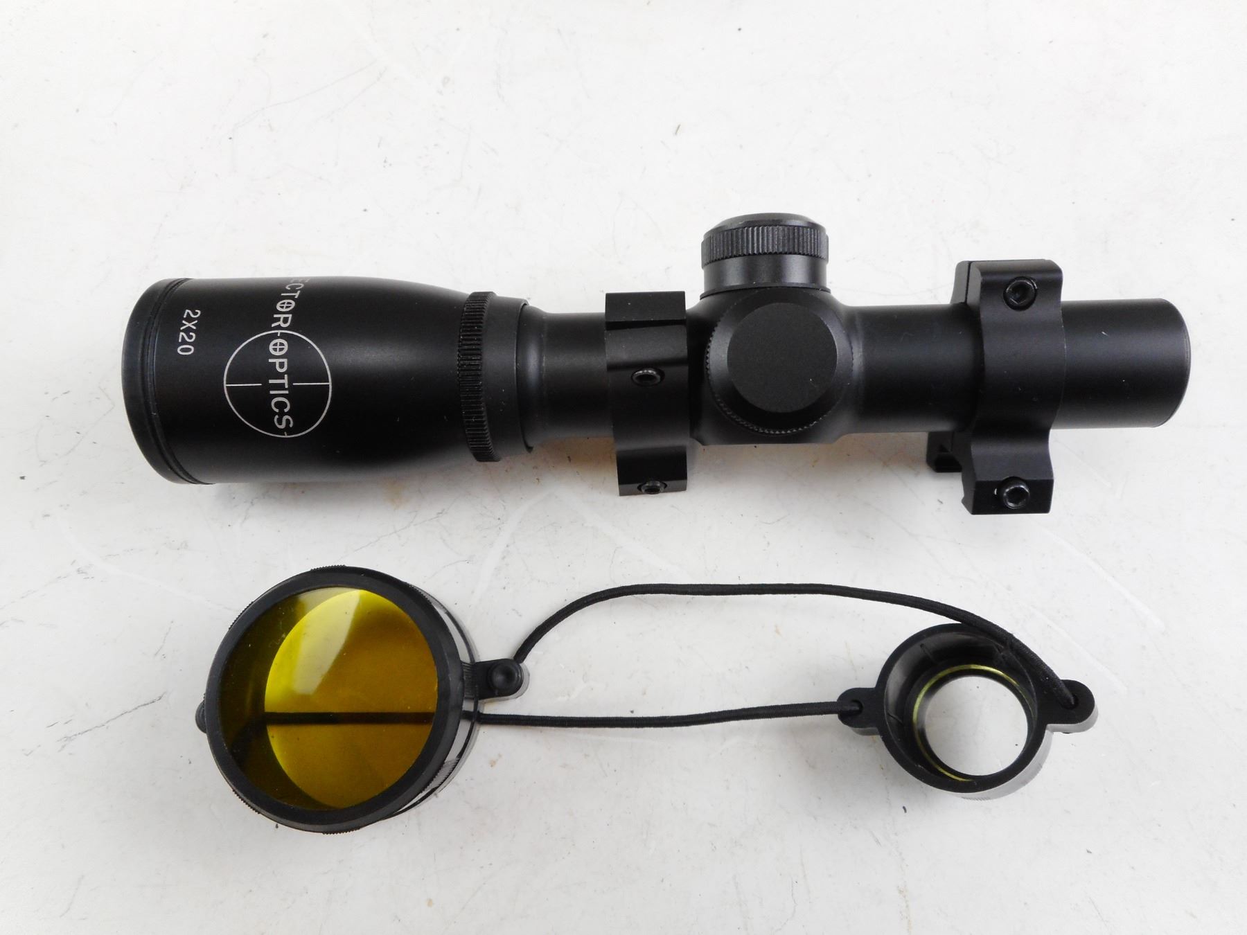 VECTOR OPTICS 2X20 LONG EYE RELIEF PISTOL SCOPE.