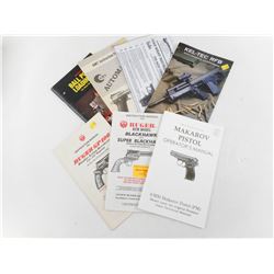 ASSORTED HANDGUN MANUALS