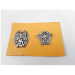 GERMAN WWII TYPE POLICE PINS