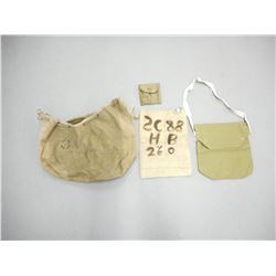 WWII MILITARY CANVAS BAGS/POUCHES
