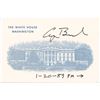 Image 1 : George Bush Signed White House Card
