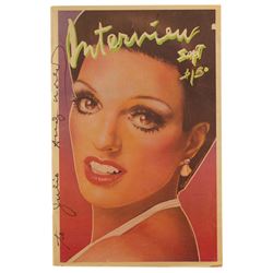 Andy Warhol Signed Magazine