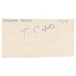 Truman Capote Signature