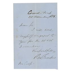 Ralph Waldo Emerson Autograph Letter Signed