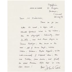 John le Carré Autograph Letter Signed