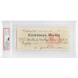 Jack London Signed Check