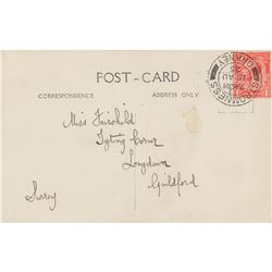 George Bernard Shaw Hand-Addressed Postcard Photograph