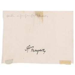 Alfred Lord Tennyson Signature