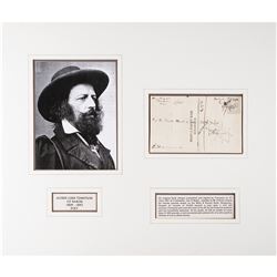 Alfred Lord Tennyson Signed Check