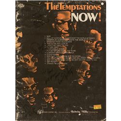 The Temptations Signed Sheet Music Book