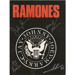 Ramones Signed Program