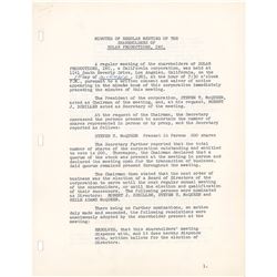 Steve McQueen Document Signed