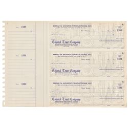 Marilyn Monroe Blank Checks