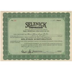 David O. Selznick Document Signed