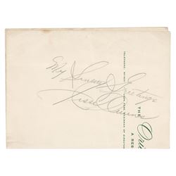 Jesse Owens Signature
