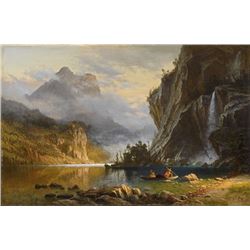 Bierstadt - Indians Spear Fishing