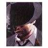 Image 1 : Fabian Perez, "Black Hat" Hand Textured Limited Edition Giclee on Board. Hand Si