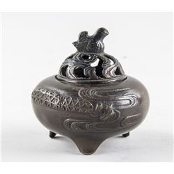 Chinese Bronze Bird Tripod Censer