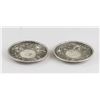 Image 1 : Two Chinese Silver Color Metal Coin Plates