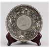 Image 6 : Two Chinese Silver Color Metal Coin Plates