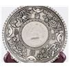 Image 7 : Two Chinese Silver Color Metal Coin Plates