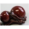 Image 3 : Chinese Purple Red Porcelain Brush Rest
