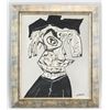 Image 2 : Antonio Saura Spanish Acrylic on Canvas