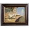 Image 2 : Oil on Canvas Landscape Swans Signed L. Steven