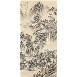 Wang Hui 1632-1717 Chinese Watercolor Landscape