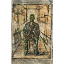 Alberto Giacometti Swiss Oil on Canvas