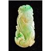 Image 1 : Burma Mixed Tone Jadeite Carved Fish Pendant