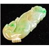 Image 3 : Burma Mixed Tone Jadeite Carved Fish Pendant