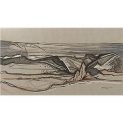 Doel Reed. Conte Crayon original.