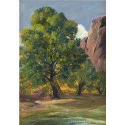 Agnes Tait. Oil on Panel.