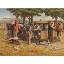 Jesse W. Henderson. Oil on Board.