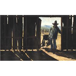 Mike Miller. Oil on Board.