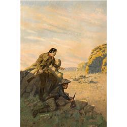 Vern Tossey. Oil on Board.