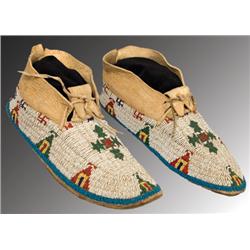 Cheyenne beaded moccasins.