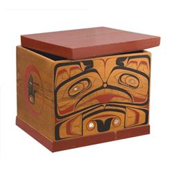 Northwest Coast Painted Bent Wood Box