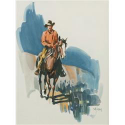 Newman Myrah. Watercolor.