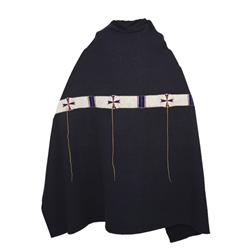 Sioux Fully Beaded Blanket Strip on old Blanket.