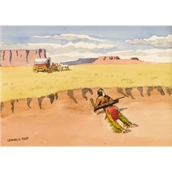 Leonard Reedy. Watercolor.