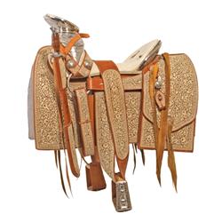 Mexican Saddle, Bridle, Sword