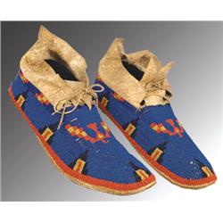 Cheyenne Beaded Men's Moccasins