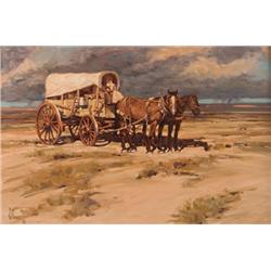 Fred Fellows. Oil on Board.