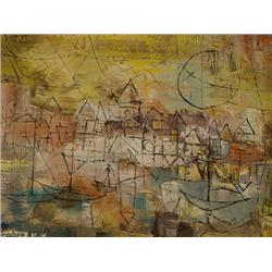 Howard Schleeter. Oil on Board.