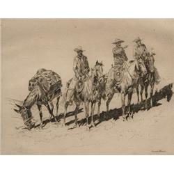 Edward Borein. Etching.